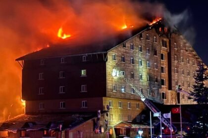 Fire At Turkey Ski Resort